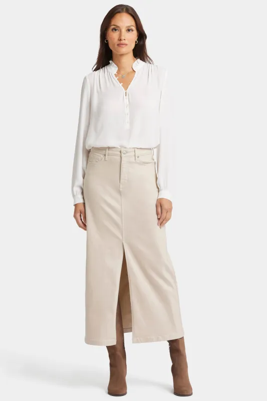 High Rise Long Skirt - Feather made by NYDJ