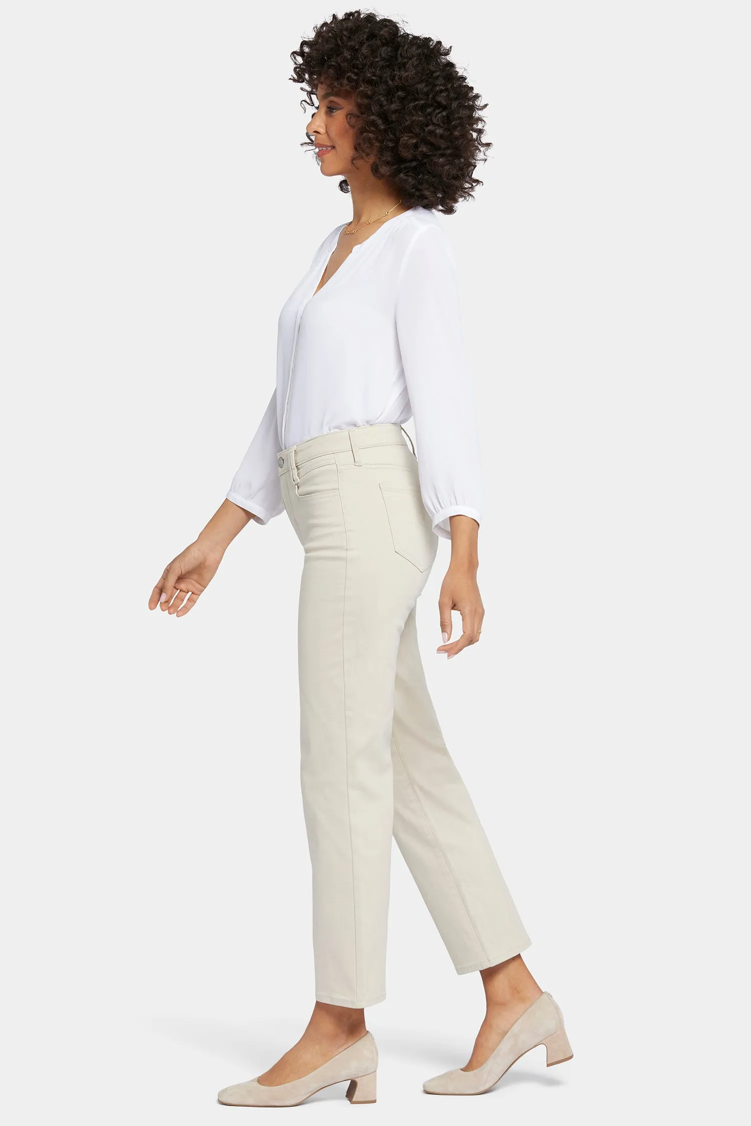 Bailey Relaxed Straight Ankle Jeans - Feather sold by NYDJ product image thumbnail 5