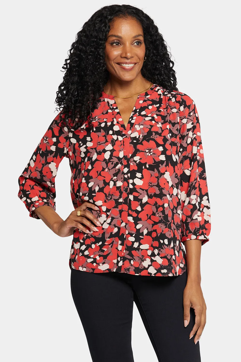 Pintuck Blouse - Lilydale sold by NYDJ product image thumbnail 4