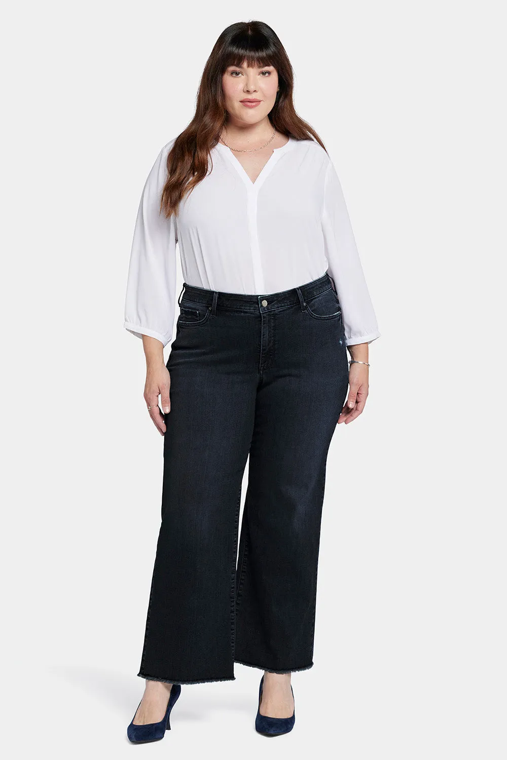Teresa Wide Leg Ankle Jeans In Plus Size - Huntley sold by NYDJ product image thumbnail 4