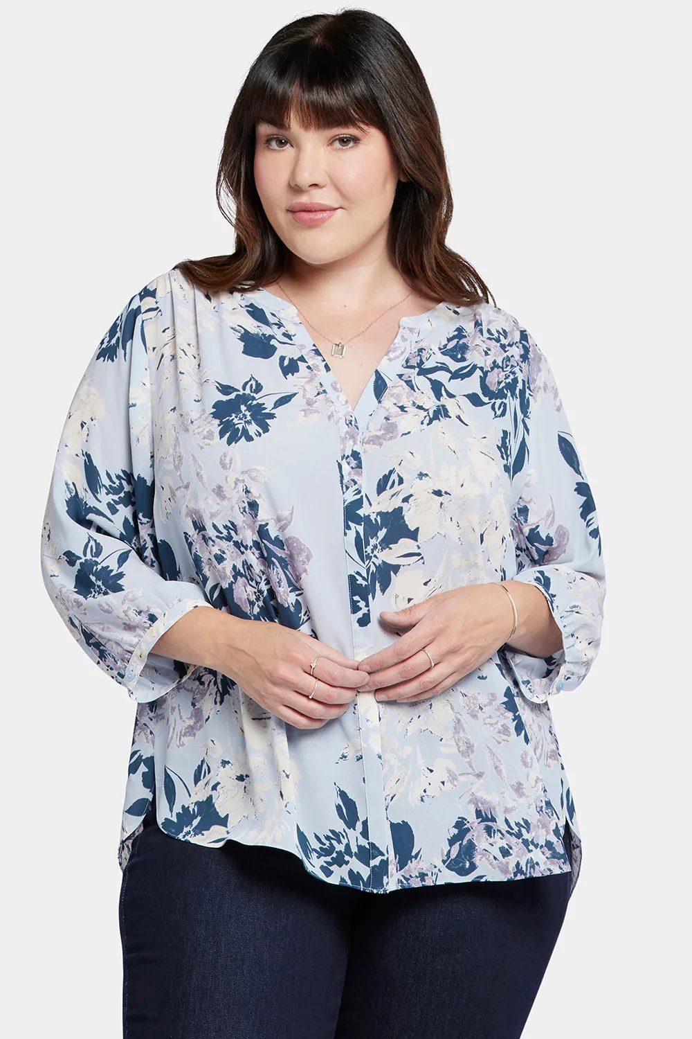 Pintuck Blouse In Plus Size - Valley Faire sold by NYDJ product image thumbnail 4