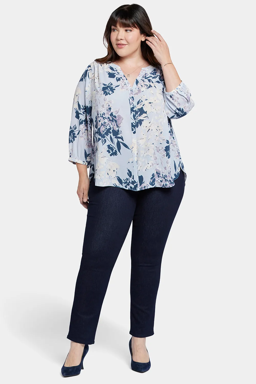 Pintuck Blouse In Plus Size - Valley Faire sold by NYDJ product image thumbnail 5