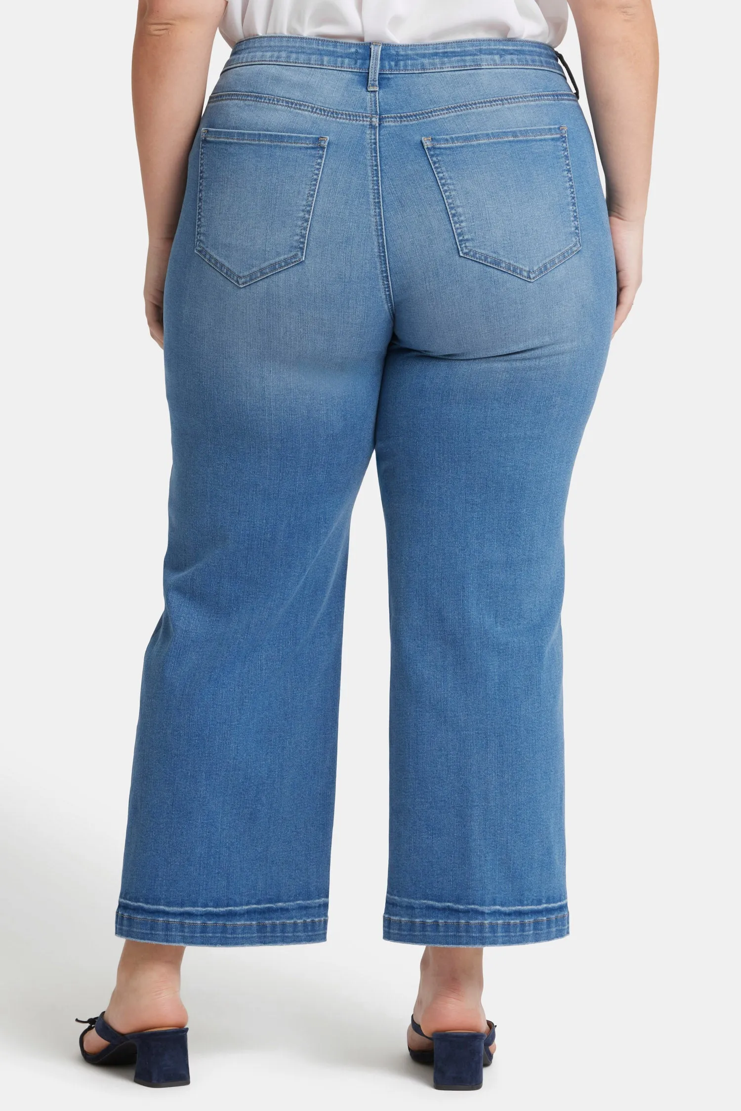 Teresa Wide Leg Ankle Jeans In Plus Size - Riviera Sky sold by NYDJ product image thumbnail 2