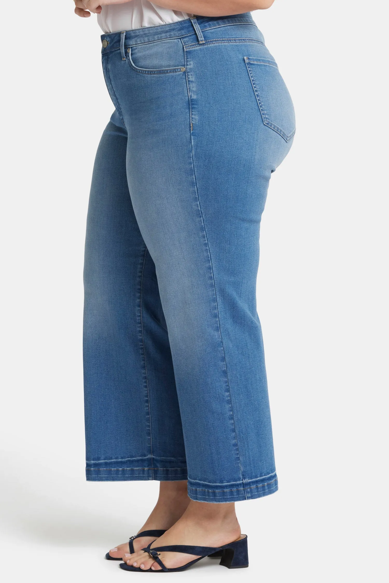 Teresa Wide Leg Ankle Jeans In Plus Size - Riviera Sky sold by NYDJ product image thumbnail 3