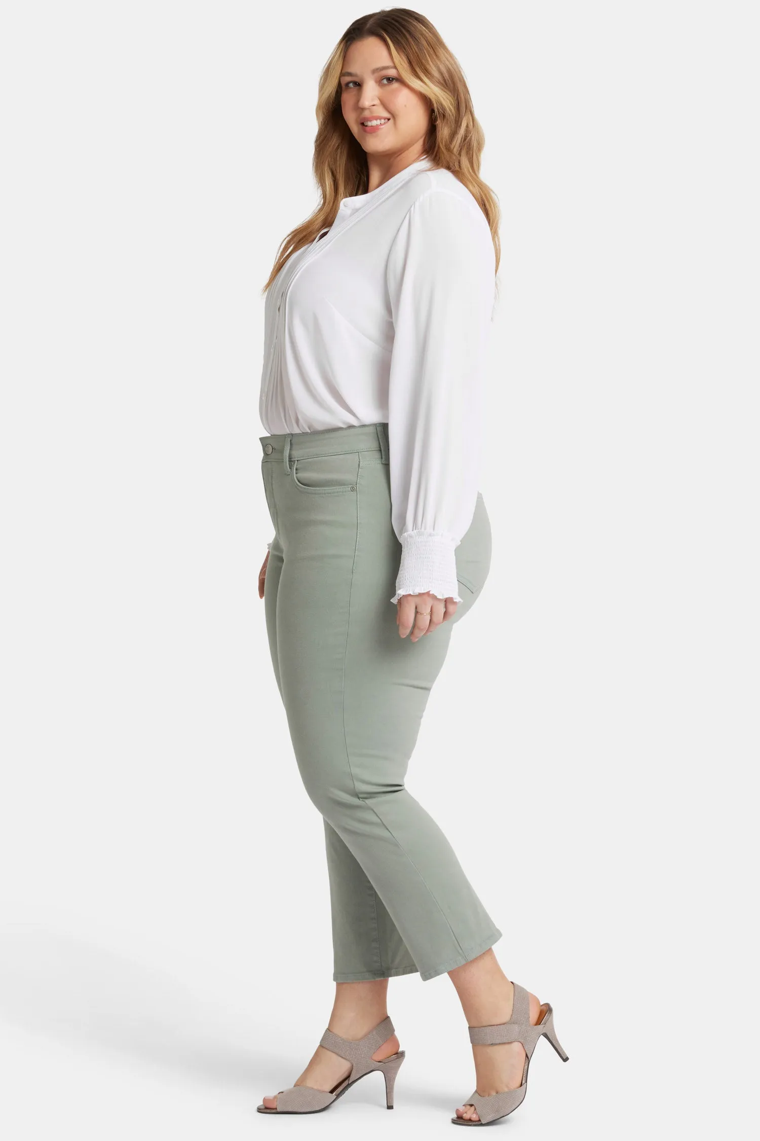Marilyn Straight Ankle Jeans In Plus Size - Lily Pad sold by NYDJ product image thumbnail 5