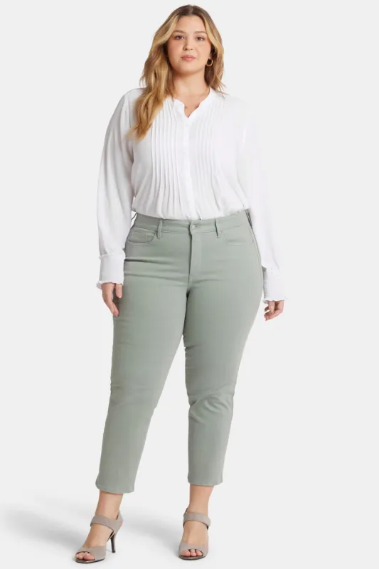 Marilyn Straight Ankle Jeans In Plus Size - Lily Pad sold by NYDJ