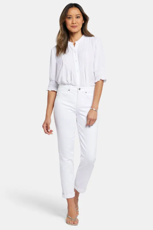 Margot Girlfriend Jeans In Petite - Optic White sold by NYDJ