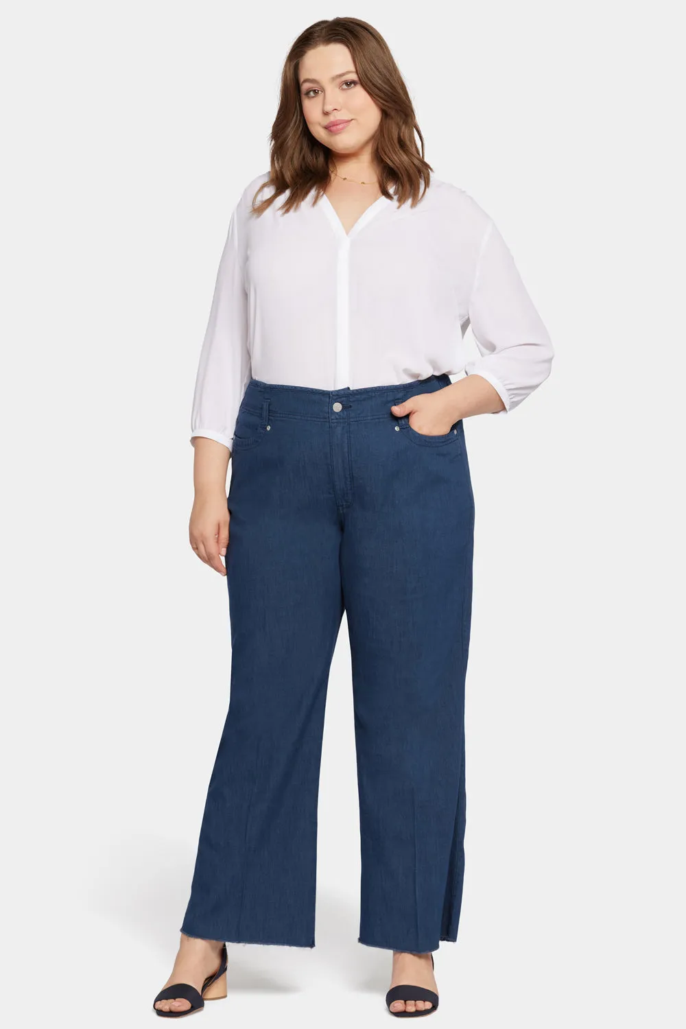 Teresa Wide Leg Jeans In Plus Size - Serendipity sold by NYDJ product image thumbnail 4