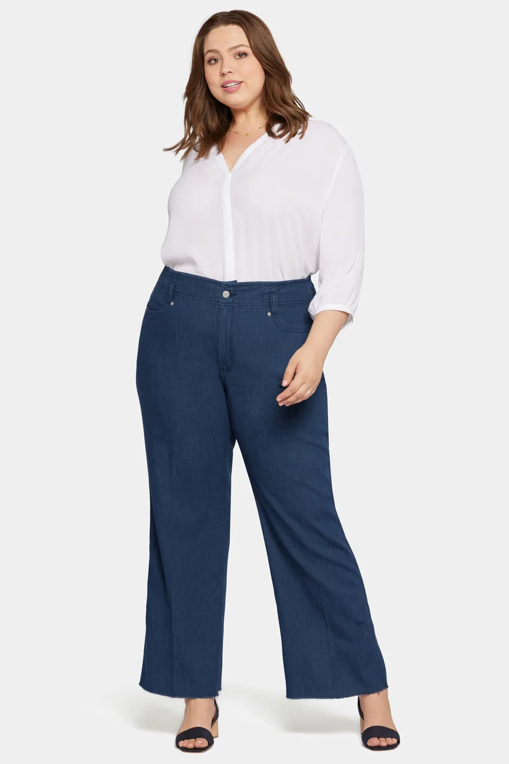 Teresa Wide Leg Jeans In Plus Size - Serendipity sold by NYDJ