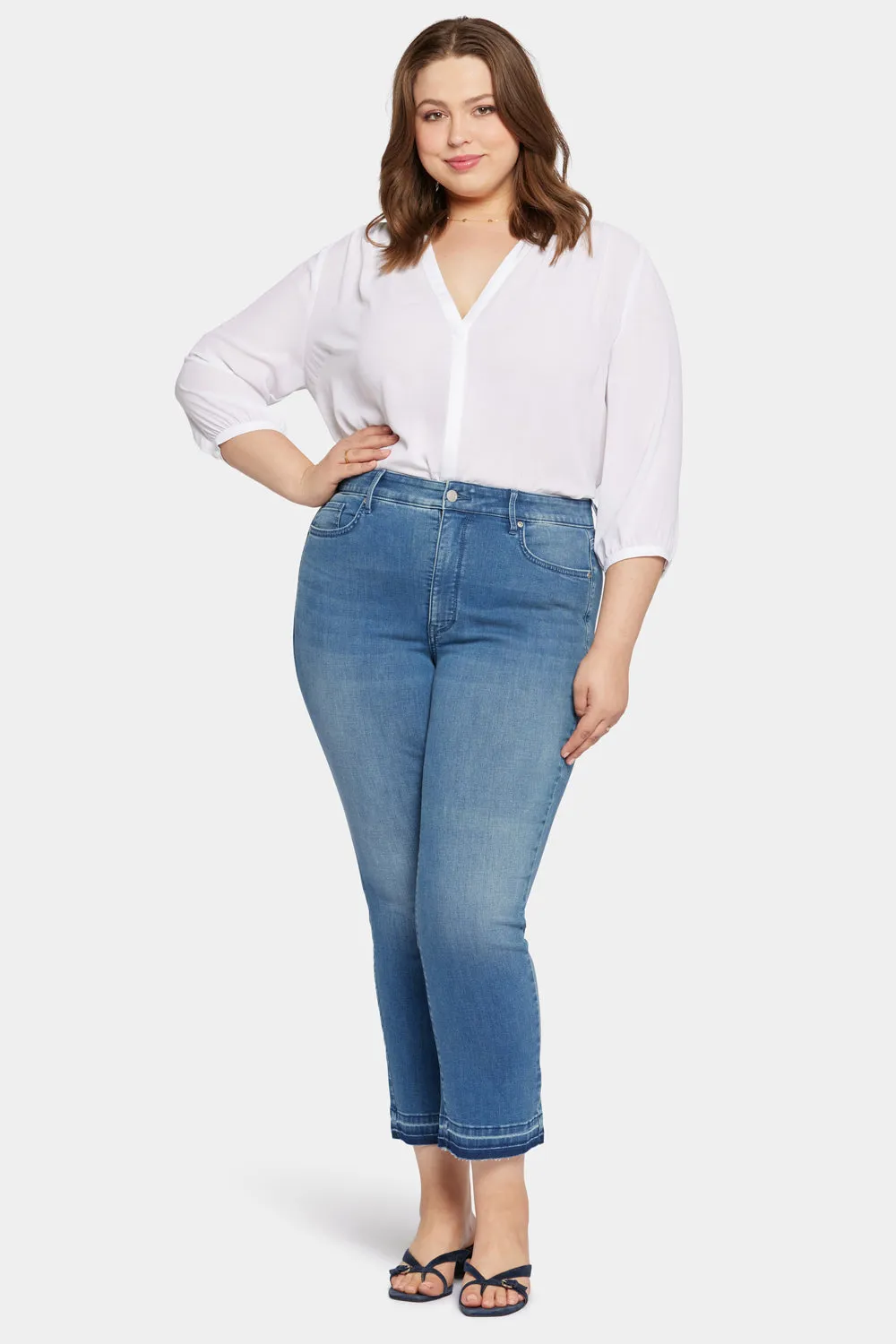 Marilyn Straight Ankle Jeans In Petite Plus Size - Stunning sold by NYDJ product image thumbnail 4
