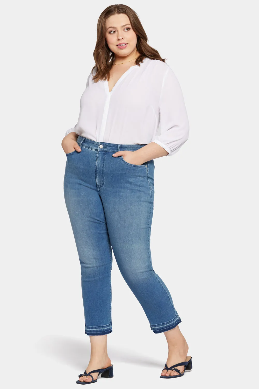 Marilyn Straight Ankle Jeans In Petite Plus Size - Stunning sold by NYDJ product image thumbnail 5