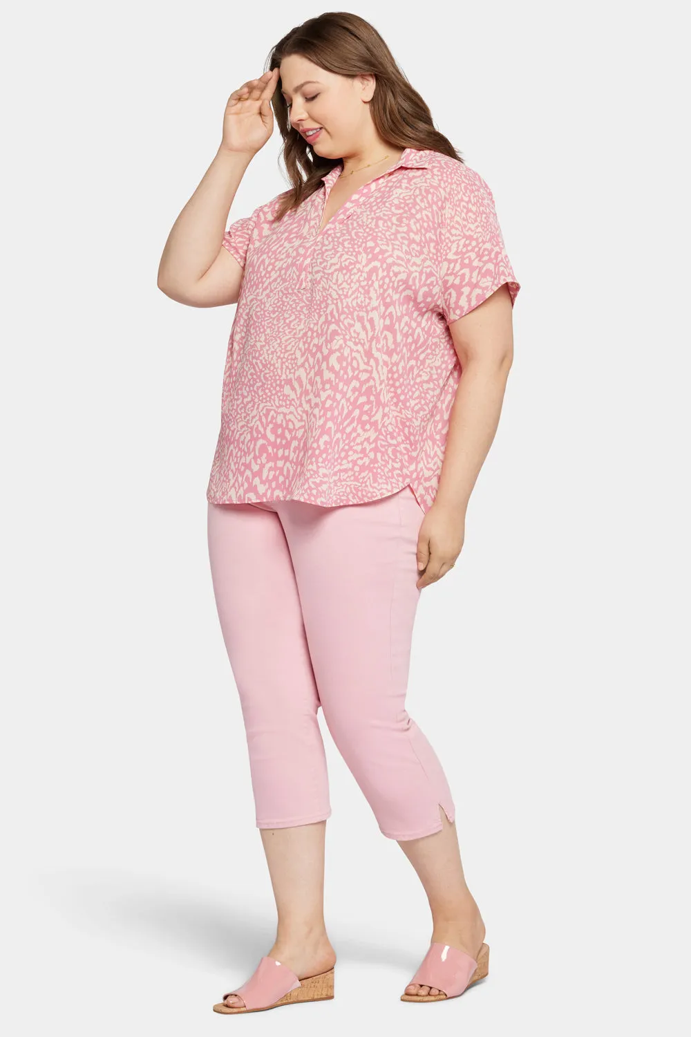 Becky Short Sleeved Blouse In Plus Size - Alana sold by NYDJ product image thumbnail 3