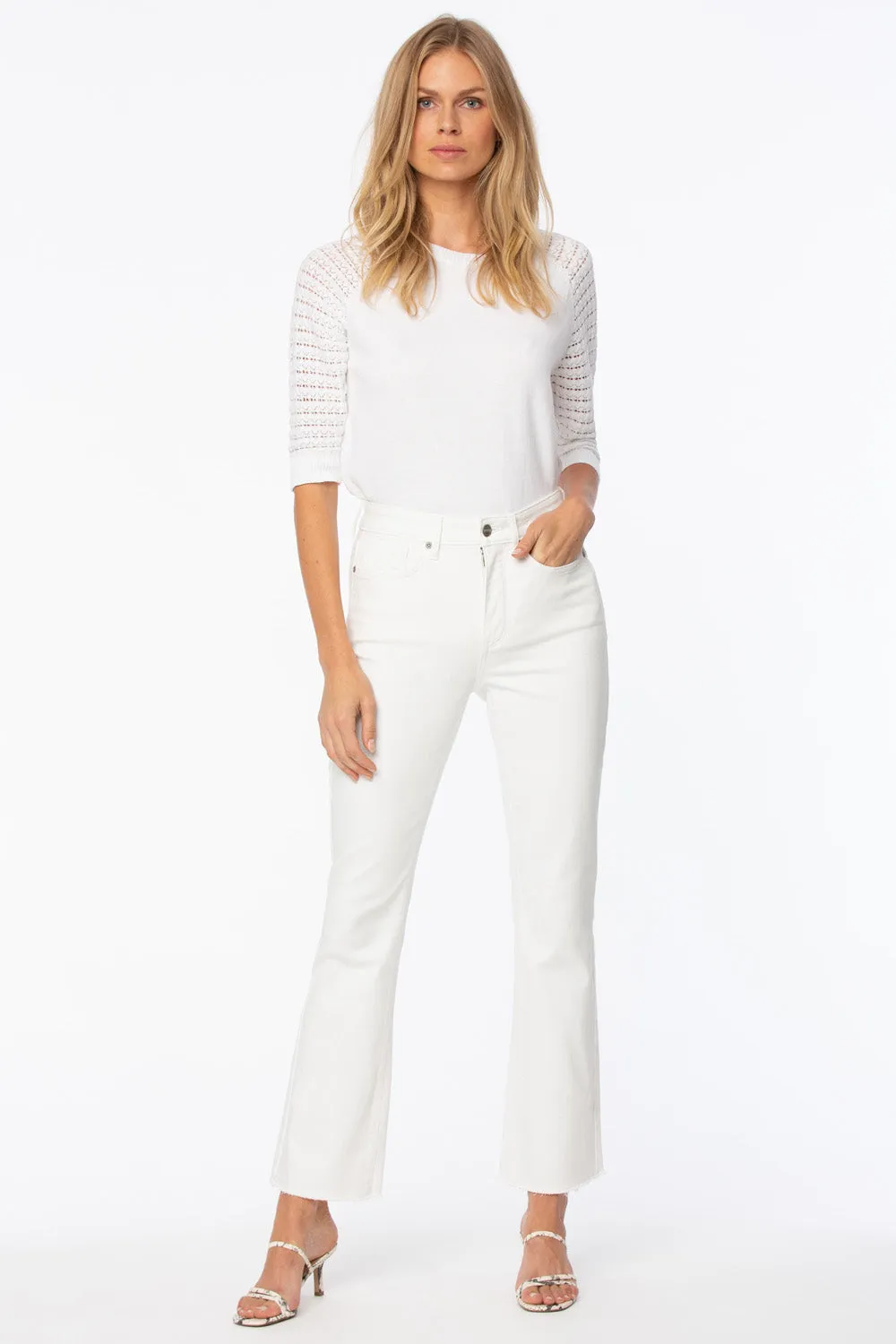 Slim Bootcut Ankle Jeans In Petite - Optic White sold by NYDJ product image thumbnail 4