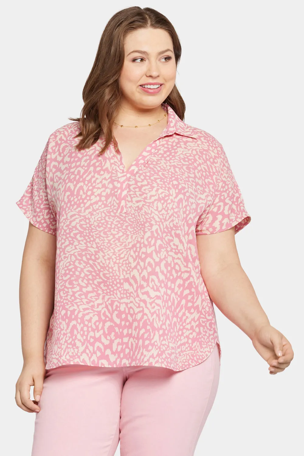 Becky Short Sleeved Blouse In Plus Size - Alana sold by NYDJ product image thumbnail 4