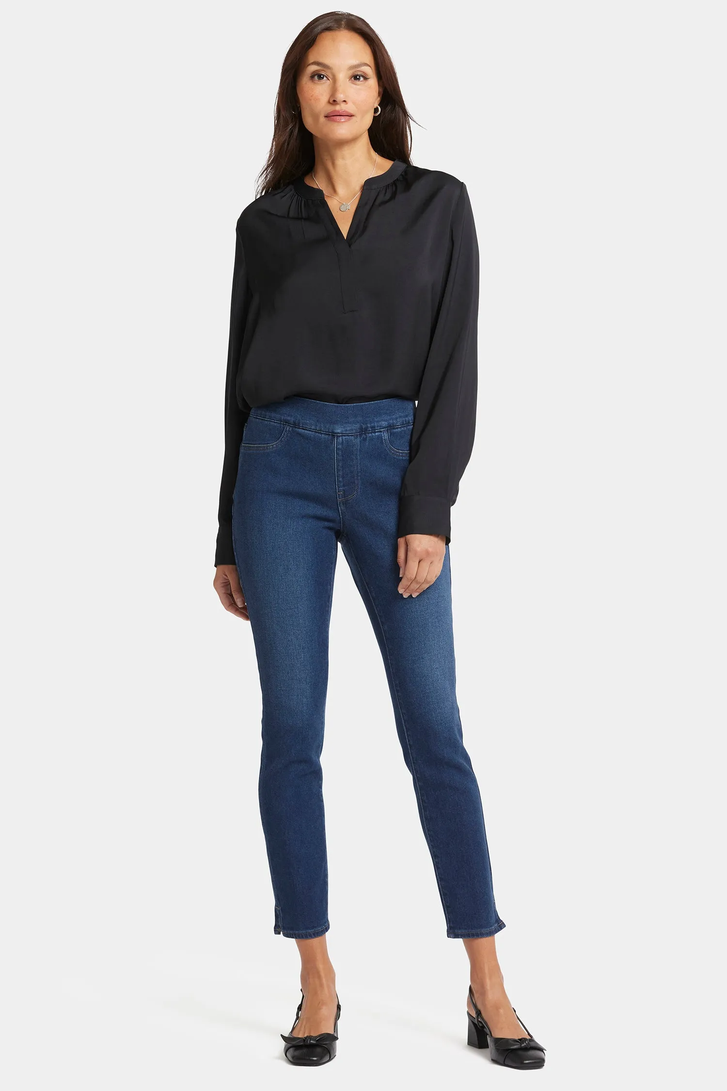 Alina Skinny Pull-On Jeans - Wellspring sold by NYDJ