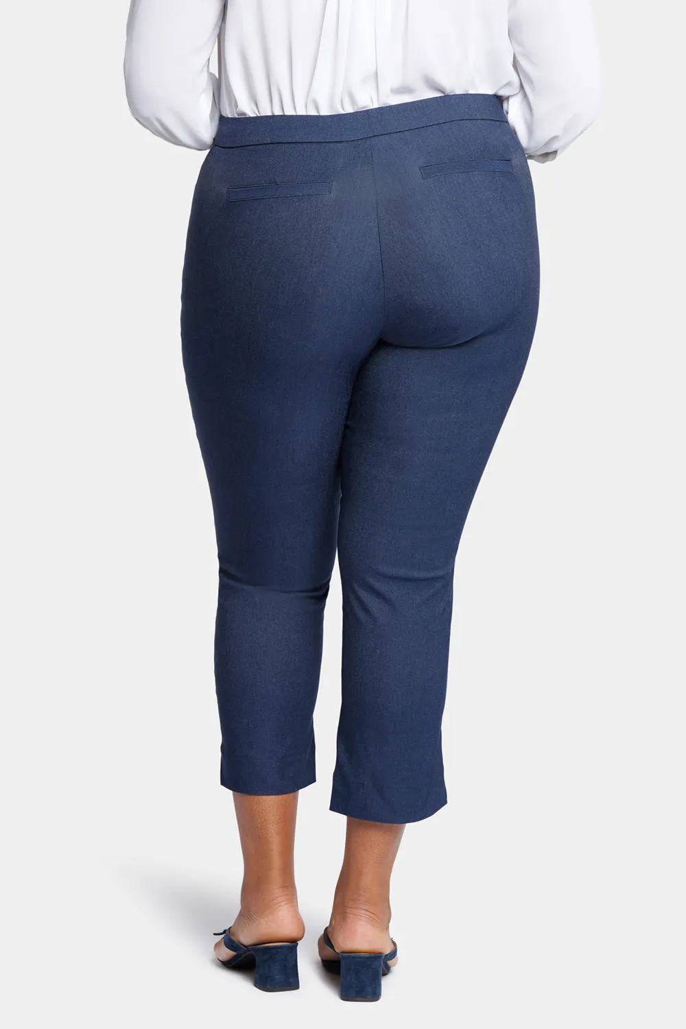 Slim Trouser Ankle Pants In Plus Size - Dark Blue Heather sold by NYDJ product image thumbnail 2