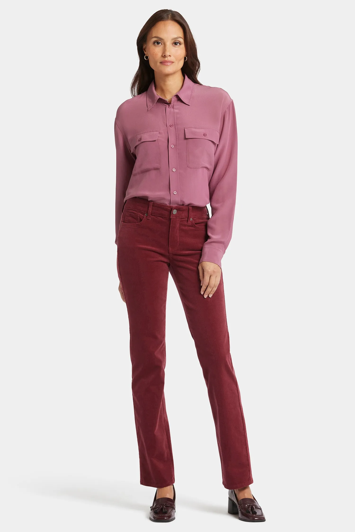 Marilyn Straight Pants - Cranberry Pie sold by NYDJ product image thumbnail 4