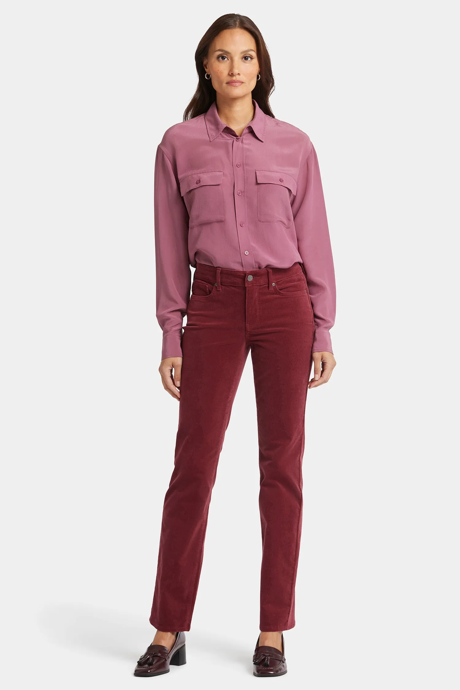Marilyn Straight Pants - Cranberry Pie sold by NYDJ
