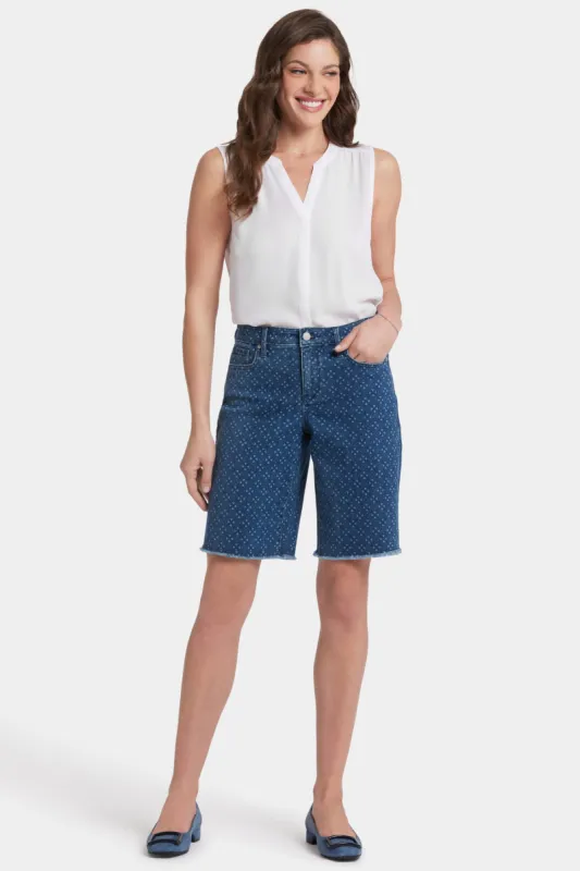 Lilly Boyfriend Denim Shorts - Indigo Giona Geo sold by NYDJ