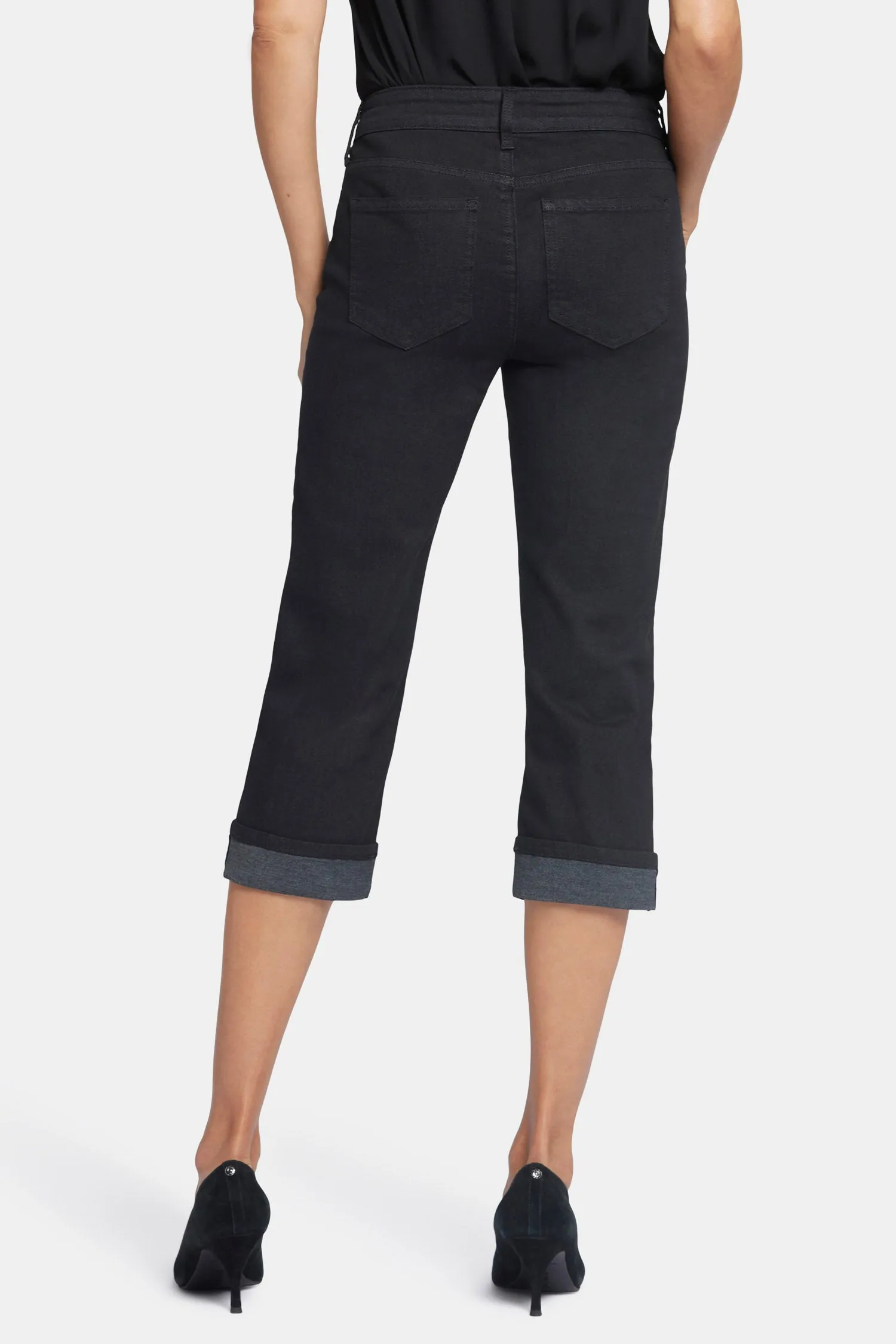Marilyn Straight Crop Jeans In Petite - Black sold by NYDJ product image thumbnail 2