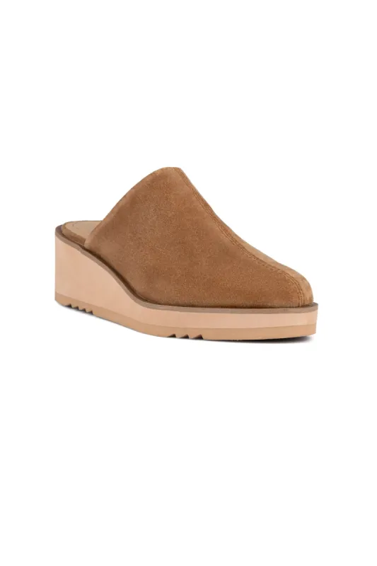 Edmond Wedge Mules - Cognac sold by NYDJ