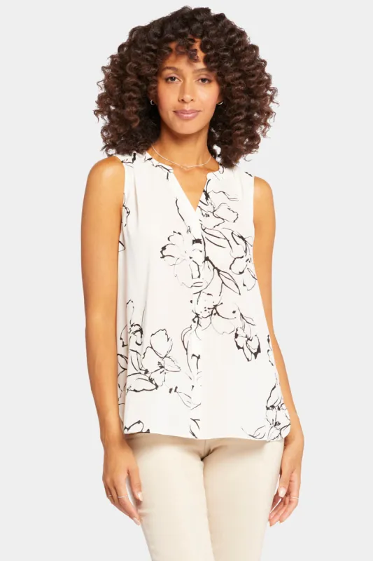 Sleeveless Pintuck Blouse - Lilybrook sold by NYDJ