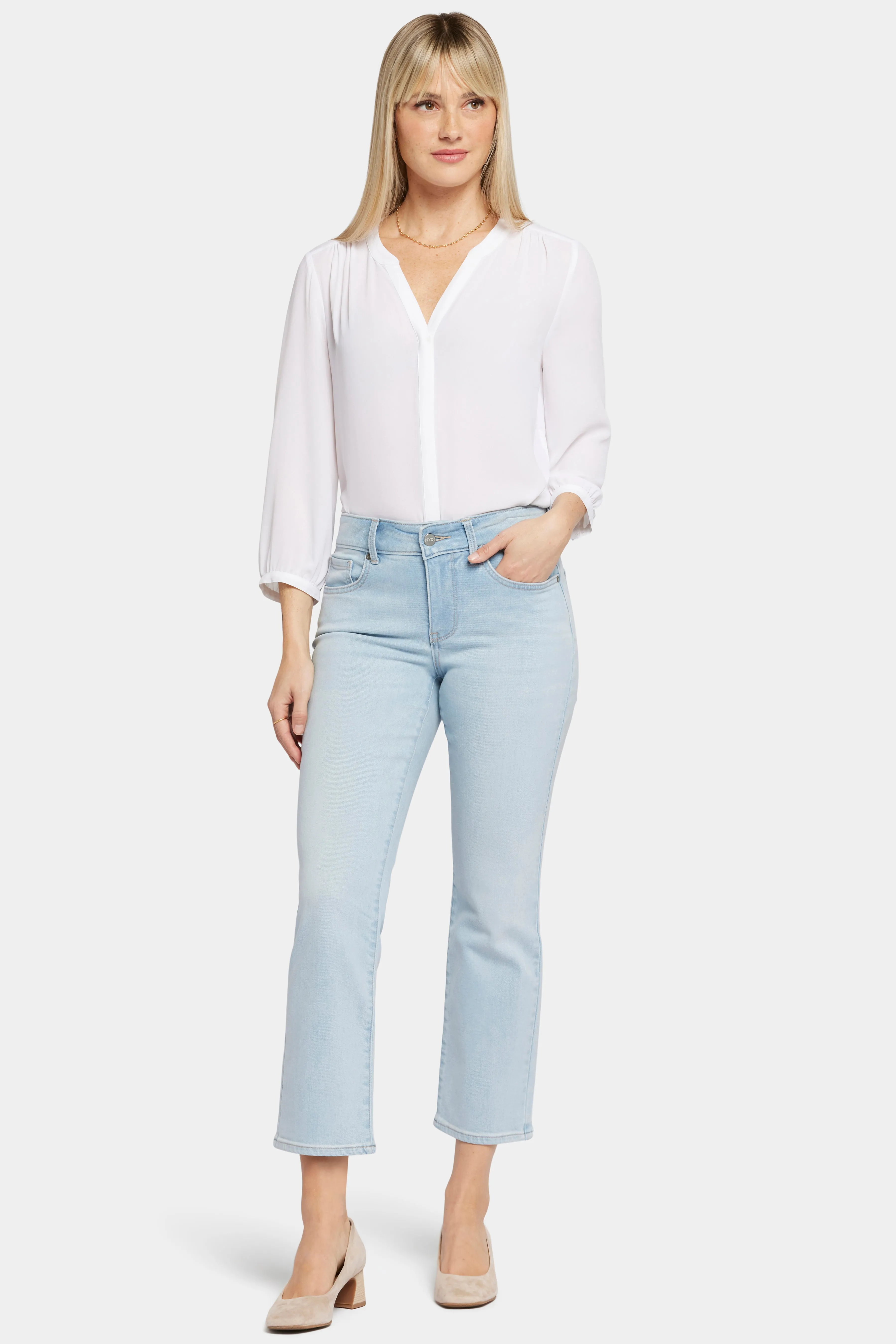 Marilyn Straight Ankle Jeans - Brightside sold by NYDJ