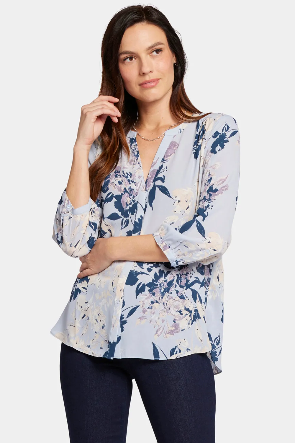 Pintuck Blouse - Valley Faire sold by NYDJ product image thumbnail 4