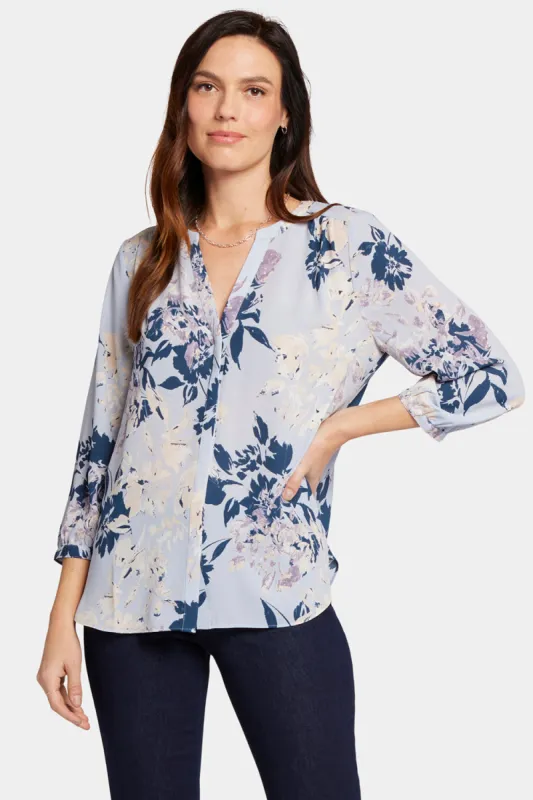 Pintuck Blouse - Valley Faire sold by NYDJ