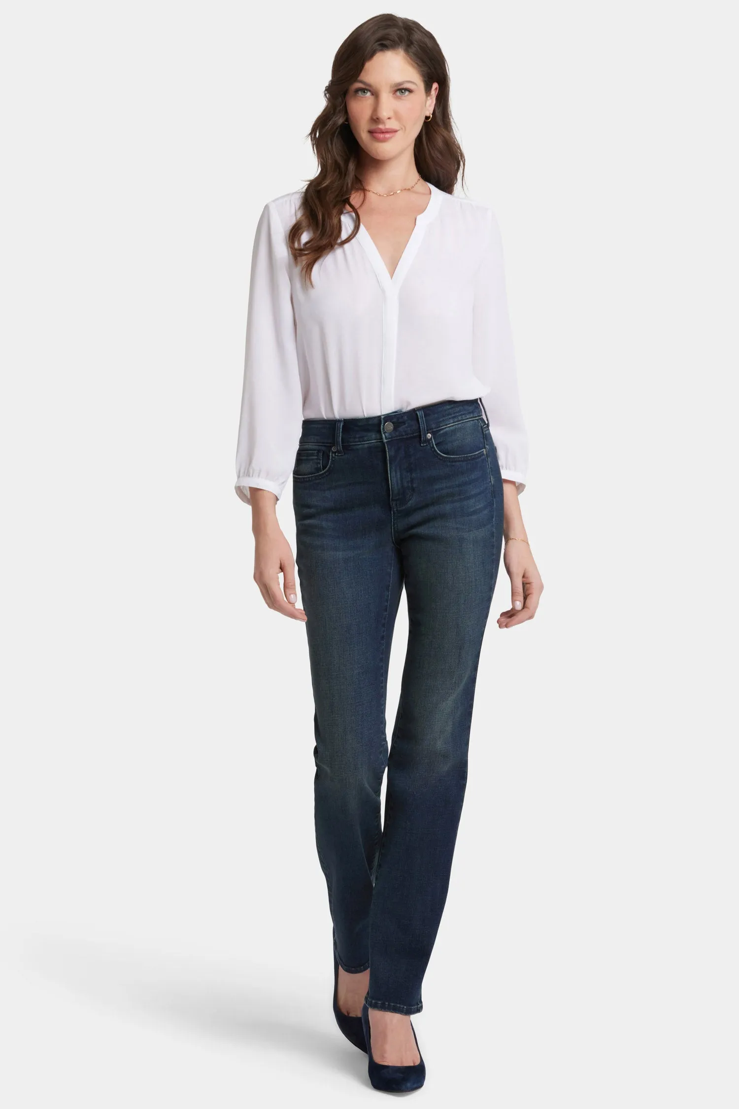 Marilyn Straight Jeans - Prosperity sold by NYDJ product image thumbnail 4