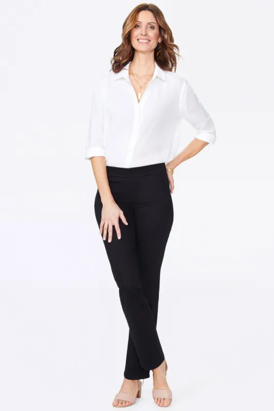 Marilyn Straight Pull-On Jeans - Black sold by NYDJ
