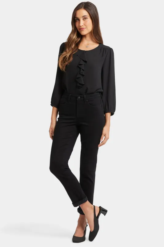 Sheri Slim Ankle Jeans - Black Rinse sold by NYDJ