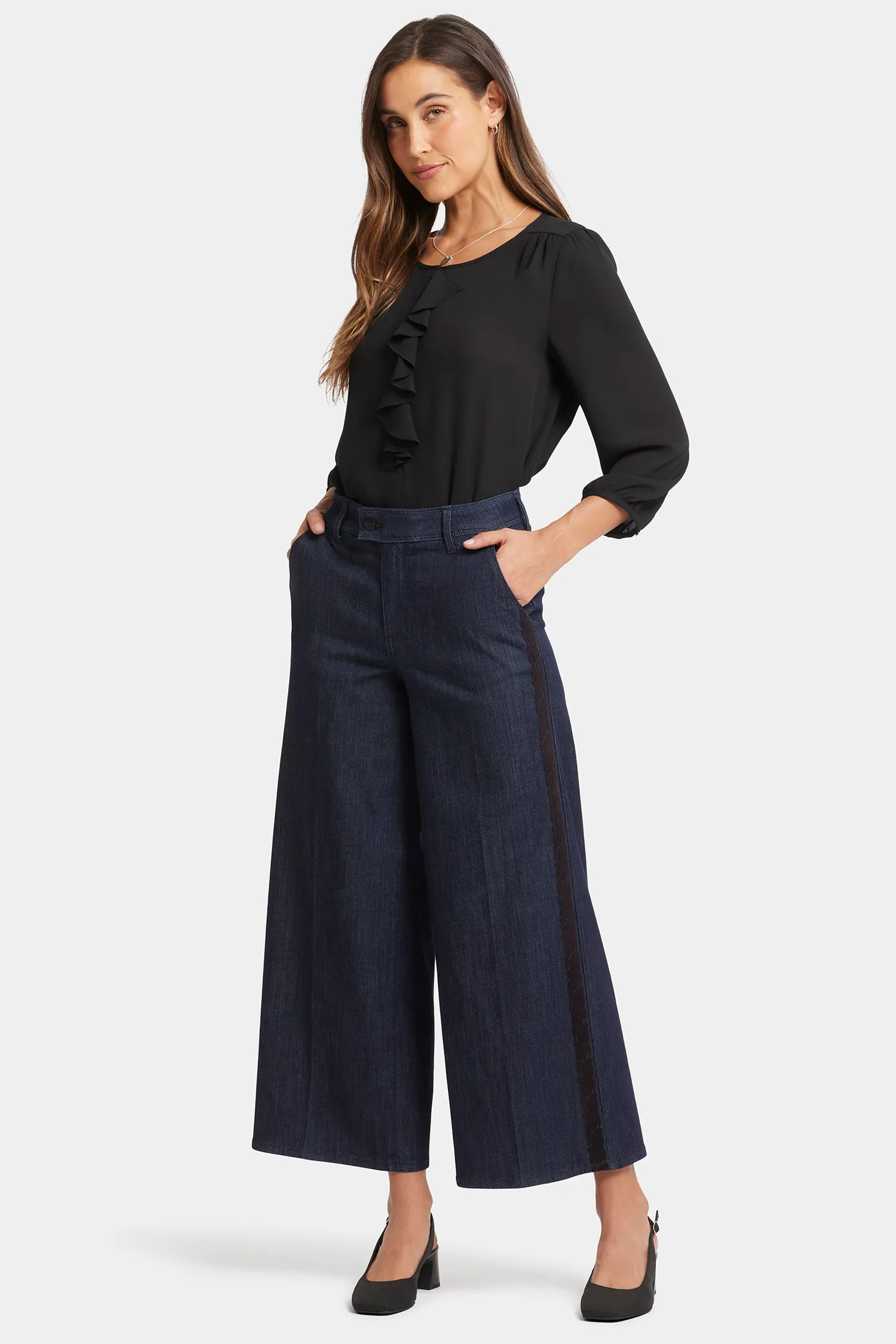 Mona Wide Leg Trouser Jeans - Lightweight Rinse sold by NYDJ