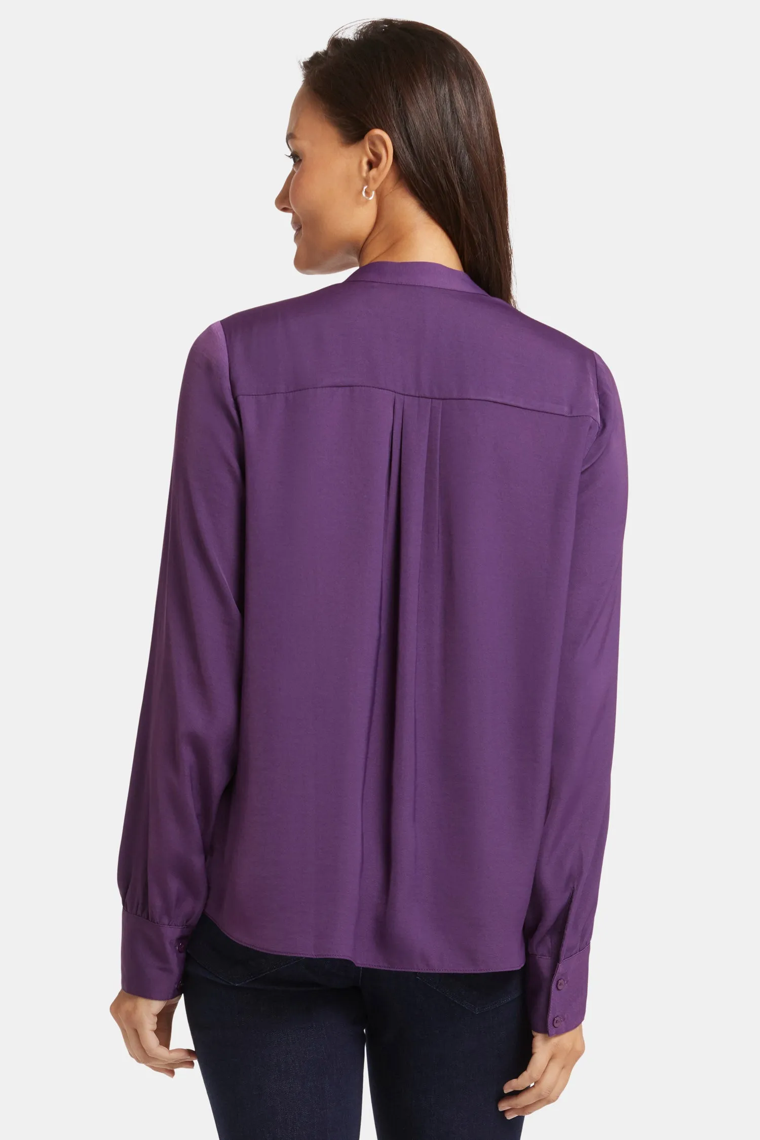 Tie-Neck Blouse - Grape Royale sold by NYDJ product image thumbnail 2