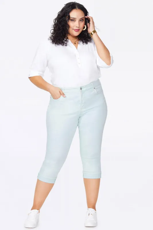 Marilyn Straight Crop Jeans In Plus Size - Desert Dew sold by NYDJ