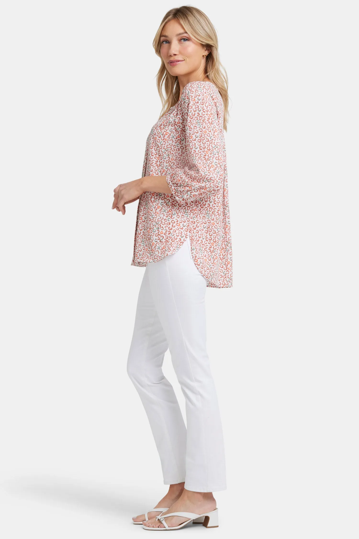 Pintuck Blouse - Copper Cat sold by NYDJ product image thumbnail 3