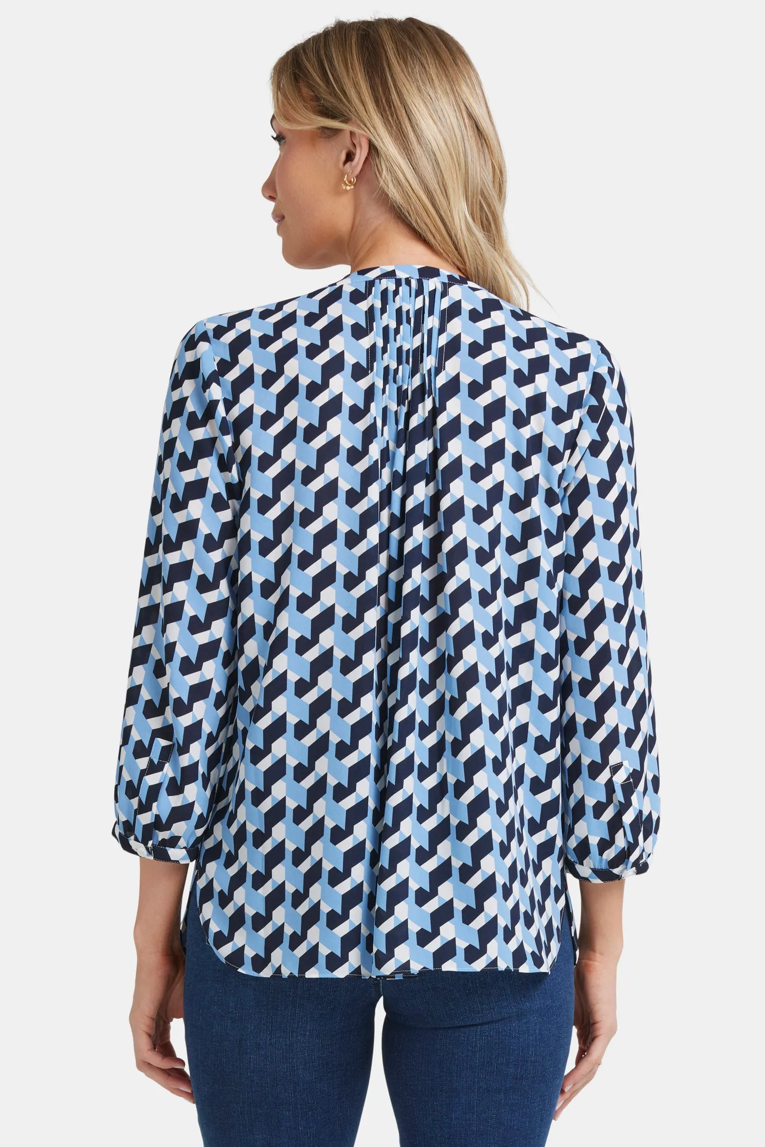 Pintuck Blouse - Vista Geo sold by NYDJ product image thumbnail 2
