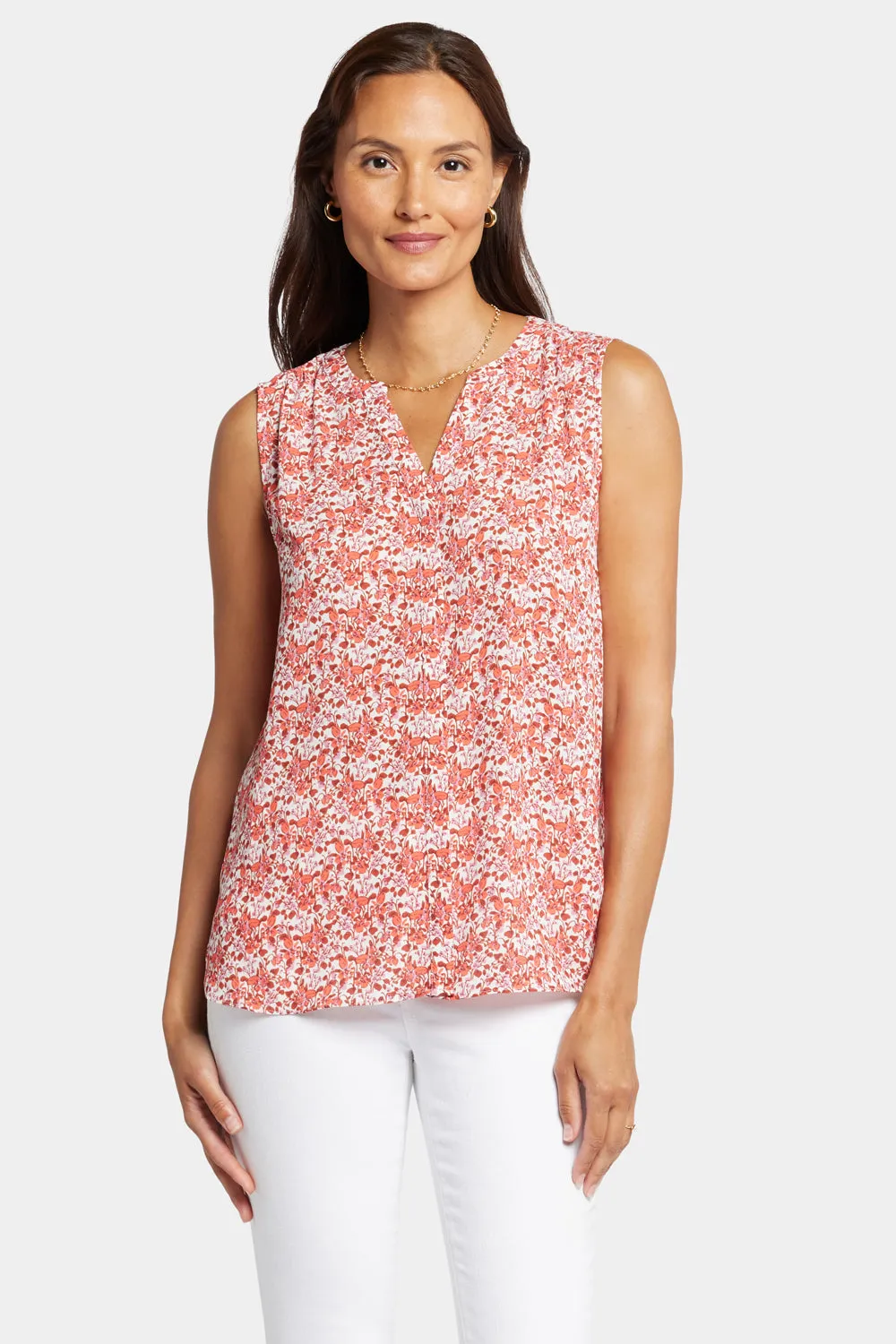 Sleeveless Pintuck Blouse  - Pollyanna sold by NYDJ product image thumbnail 4