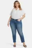 Sheri Slim Ankle Jeans In Plus Size - Clean Horizon sold by NYDJ