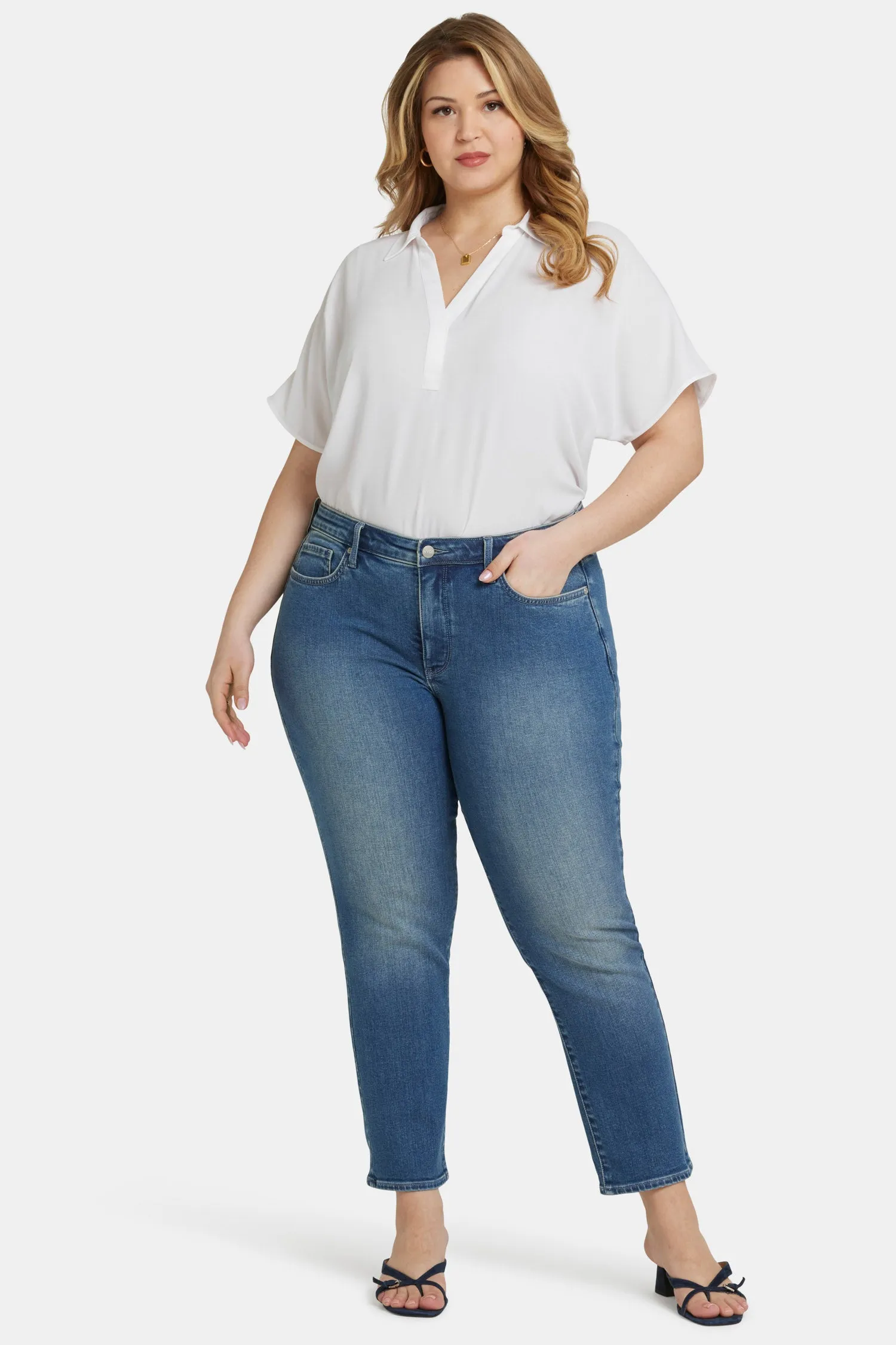 Sheri Slim Ankle Jeans In Plus Size - Clean Horizon sold by NYDJ product image thumbnail 4