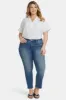 Sheri Slim Ankle Jeans In Plus Size - Clean Horizon sold by NYDJ