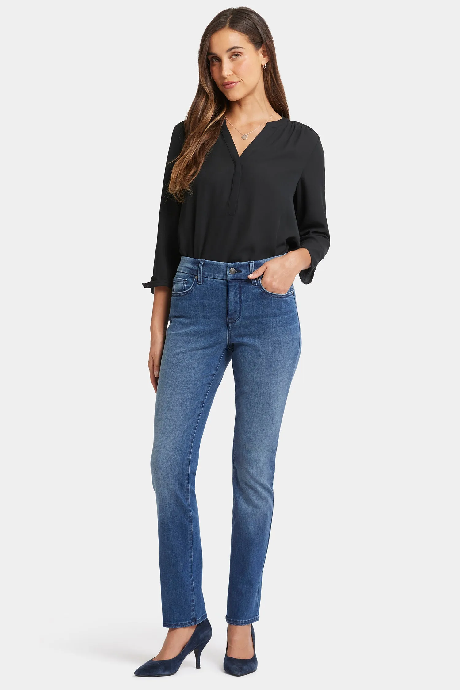 Waist-Match™ Sheri Slim Jeans In Petite - Cascade Wave sold by NYDJ product image thumbnail 4