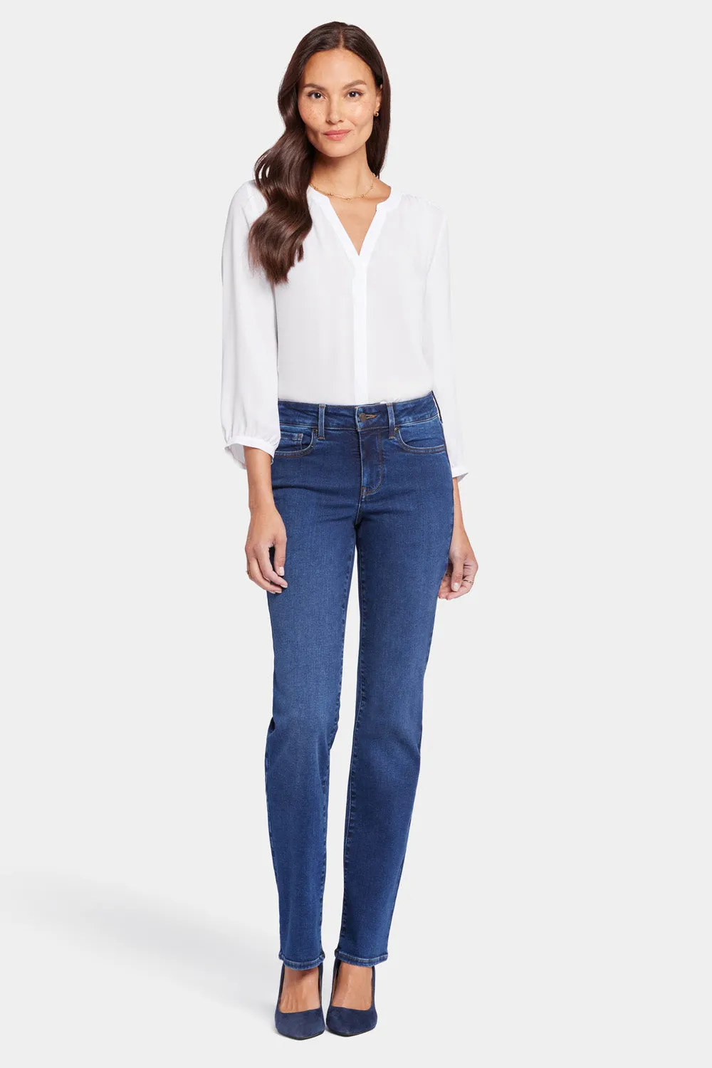 Marilyn Straight Jeans - Cooper sold by NYDJ product image thumbnail 4