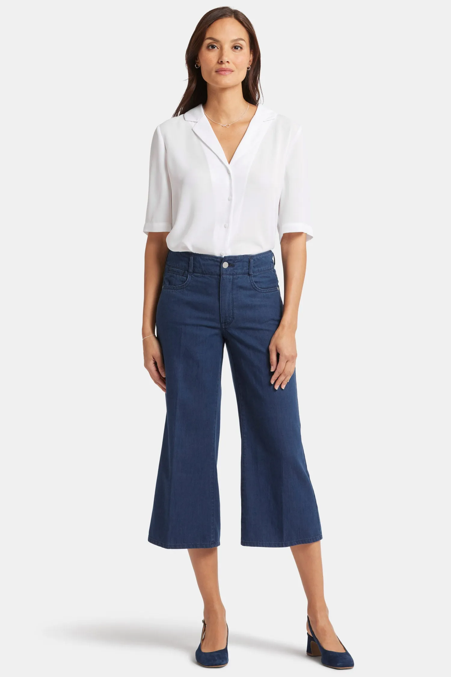 Brigitte Wide Leg Capri Jeans - Serendipity sold by NYDJ product image thumbnail 4