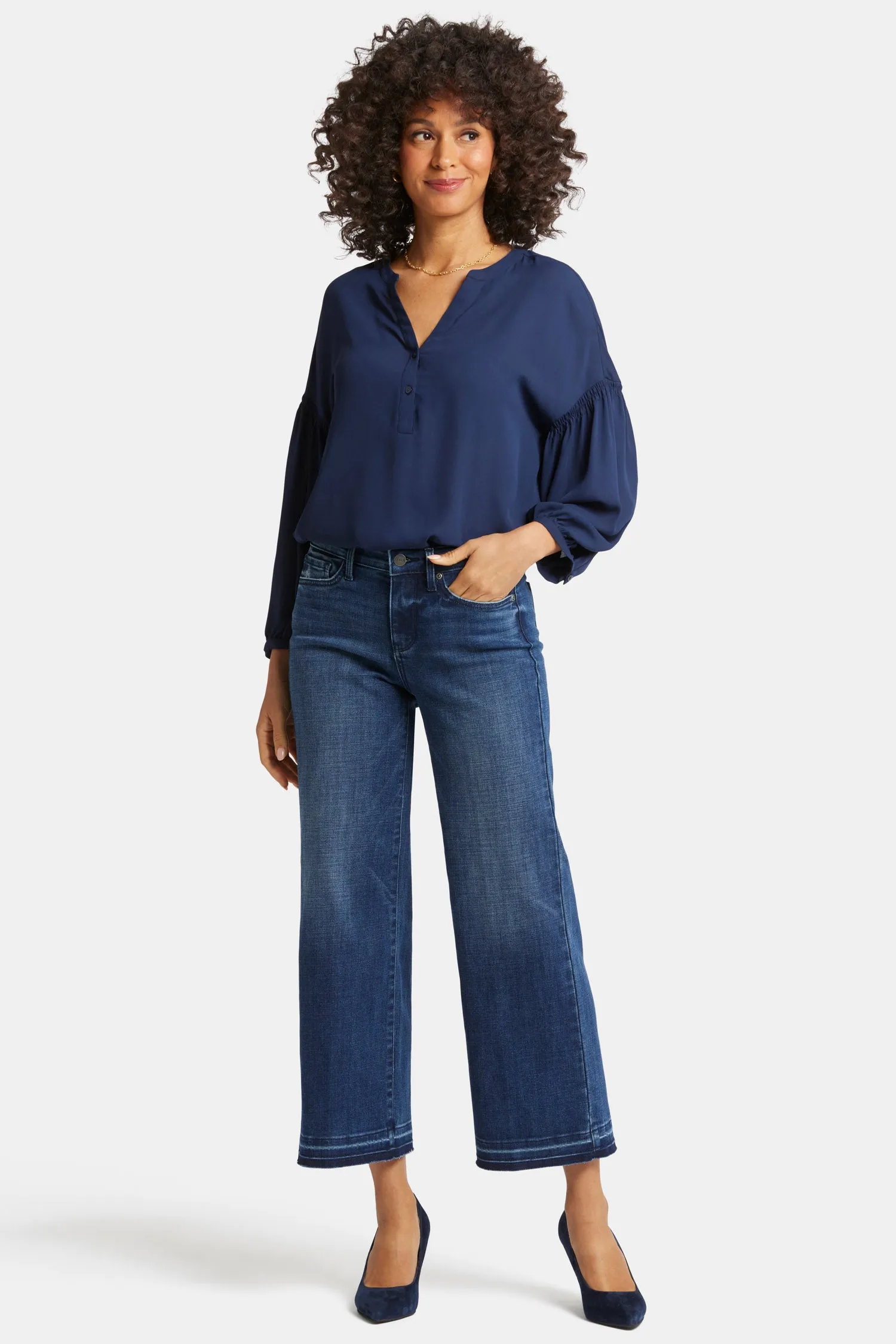 Teresa Wide Leg Ankle Jeans - Moonlight sold by NYDJ product image thumbnail 4