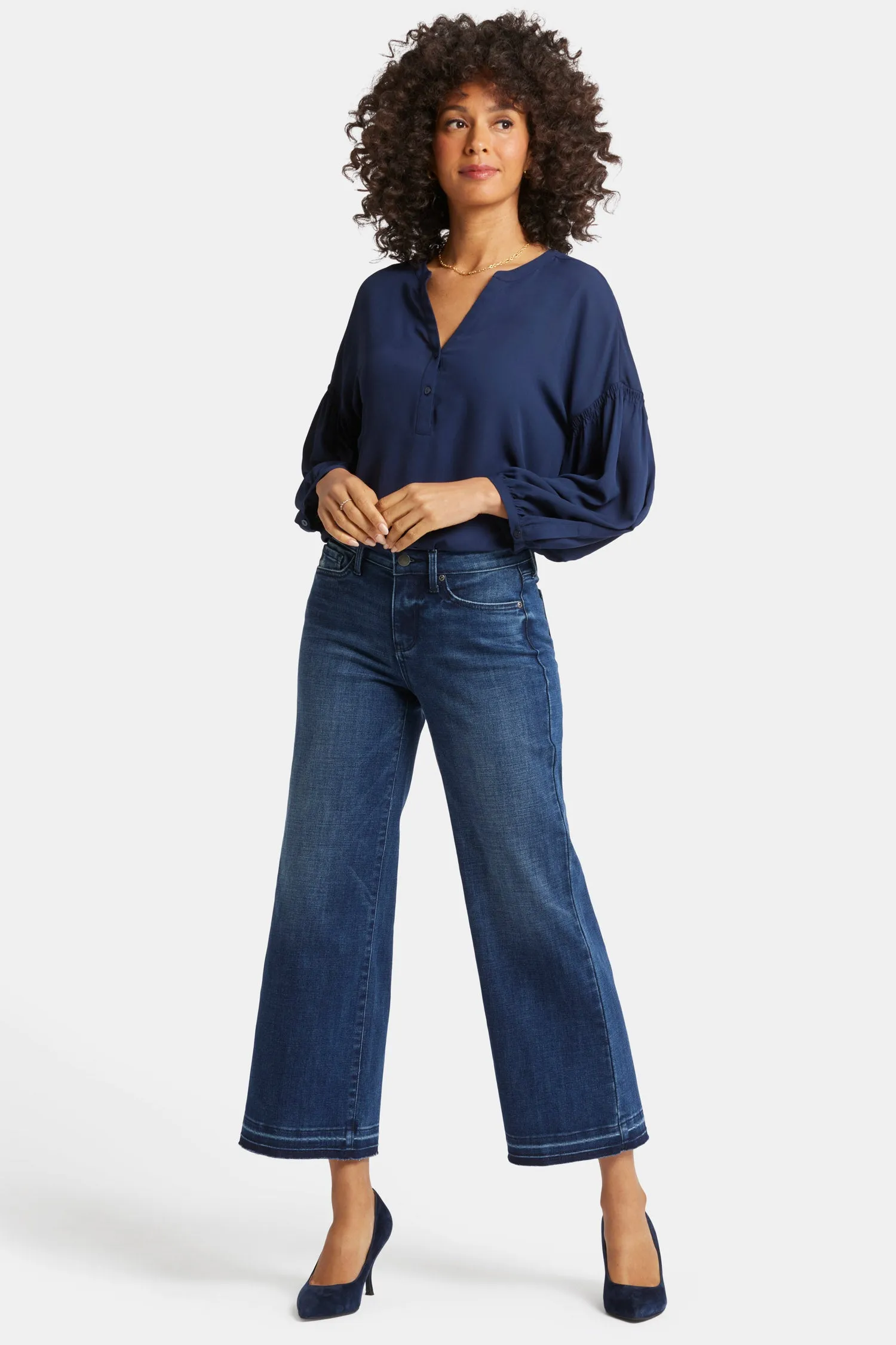 Teresa Wide Leg Ankle Jeans - Moonlight sold by NYDJ
