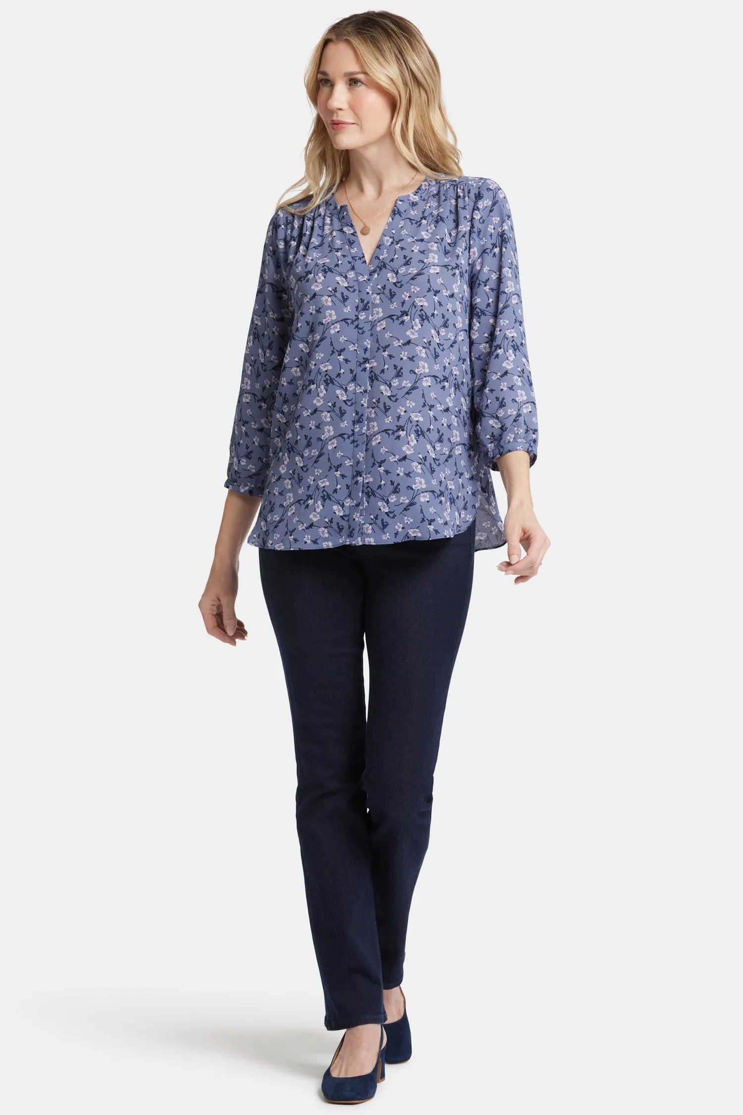 Pintuck Blouse - Dusk to Dawn sold by NYDJ product image thumbnail 5
