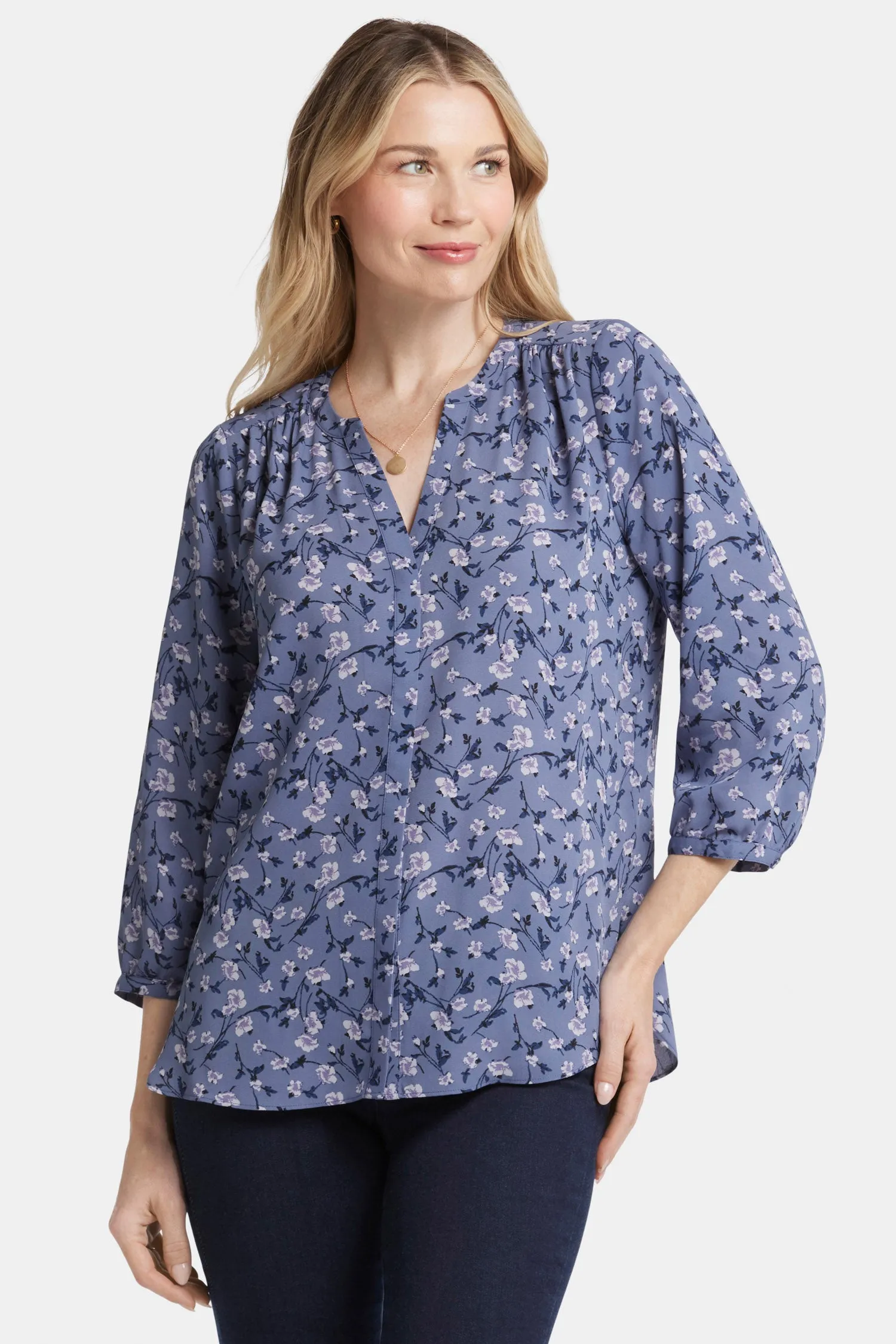 Pintuck Blouse - Dusk to Dawn sold by NYDJ product image thumbnail 4