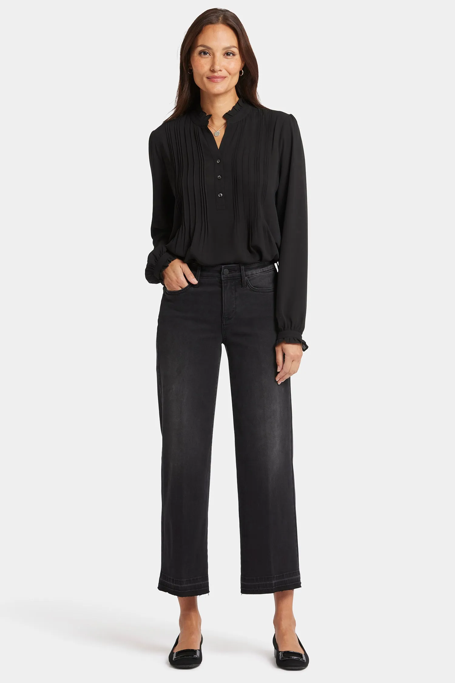 Teresa Wide Leg Ankle Jeans - Crosswinds sold by NYDJ product image thumbnail 4