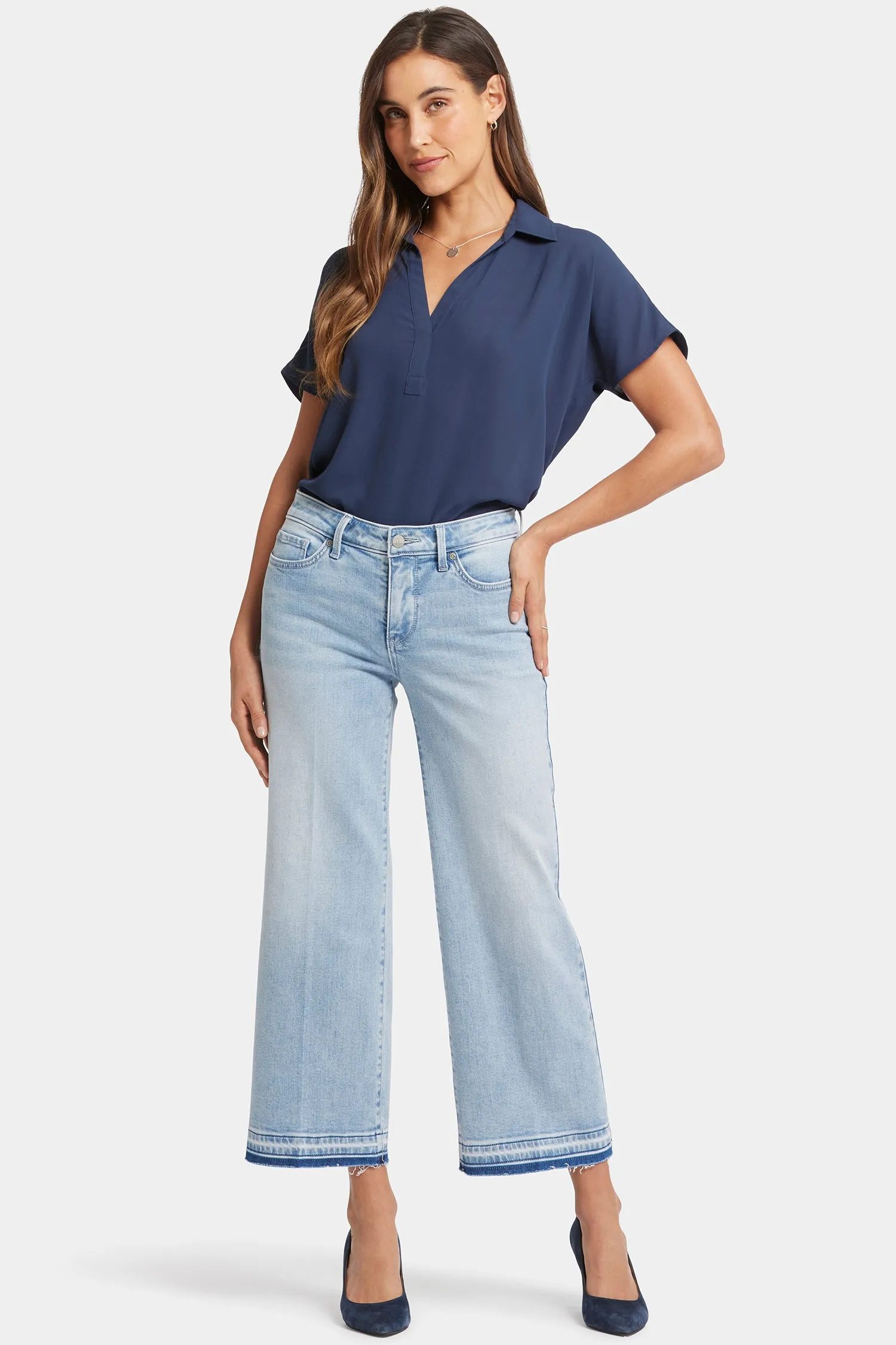 Teresa Wide Leg Ankle Jeans - Misty Ridge sold by NYDJ